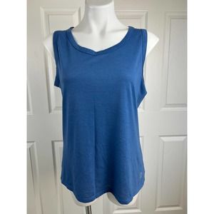 Balance collection Sleeveless Blue Yoga Top Size L